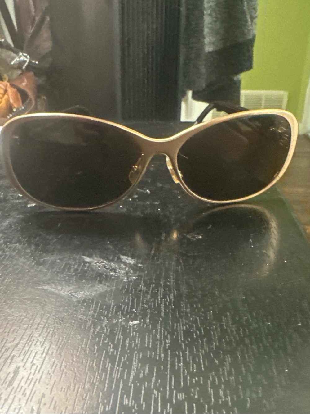 Authentic Cole Haan CH 650 Gold Sunglasses - Excellent Condition
